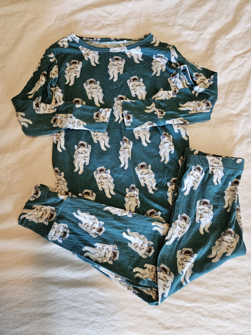 Posh Peanut Astronaut Print Kids Pajama Set